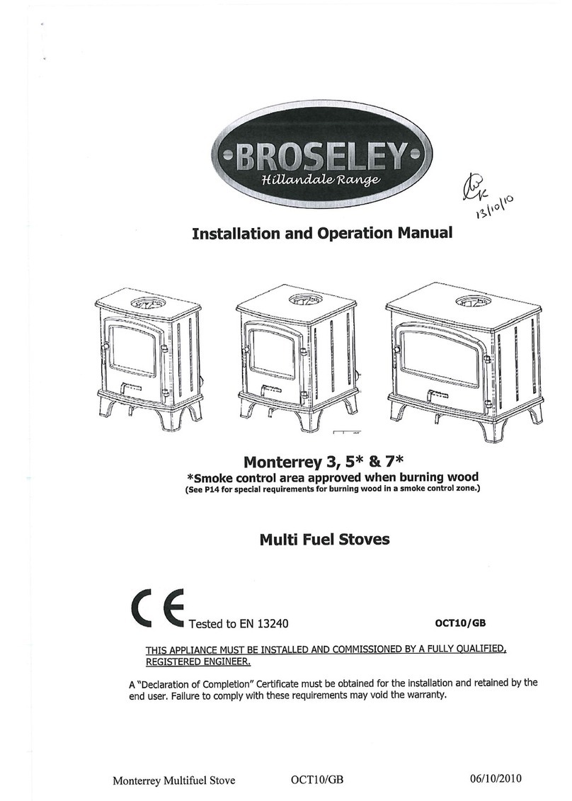 Broseley Monterrey 3 Installation and operation manual Broseley Monterrey 3 Installation and operation manual
