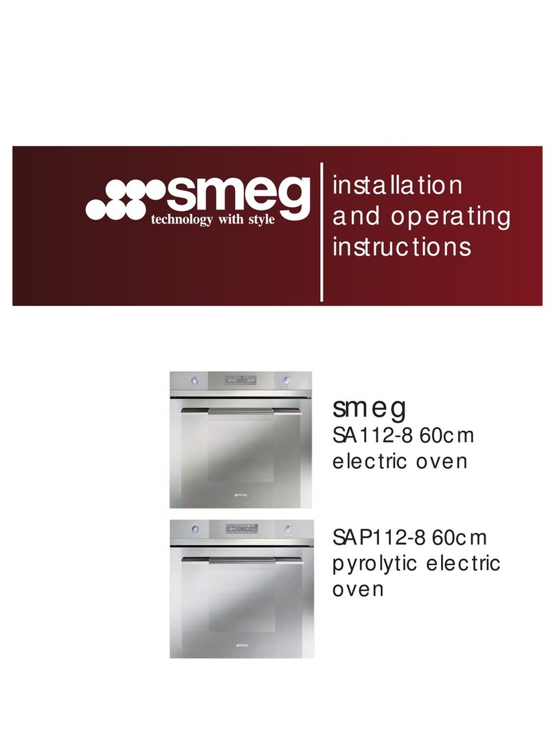 Smeg Linear SAP112-8 Installation and operating instructions