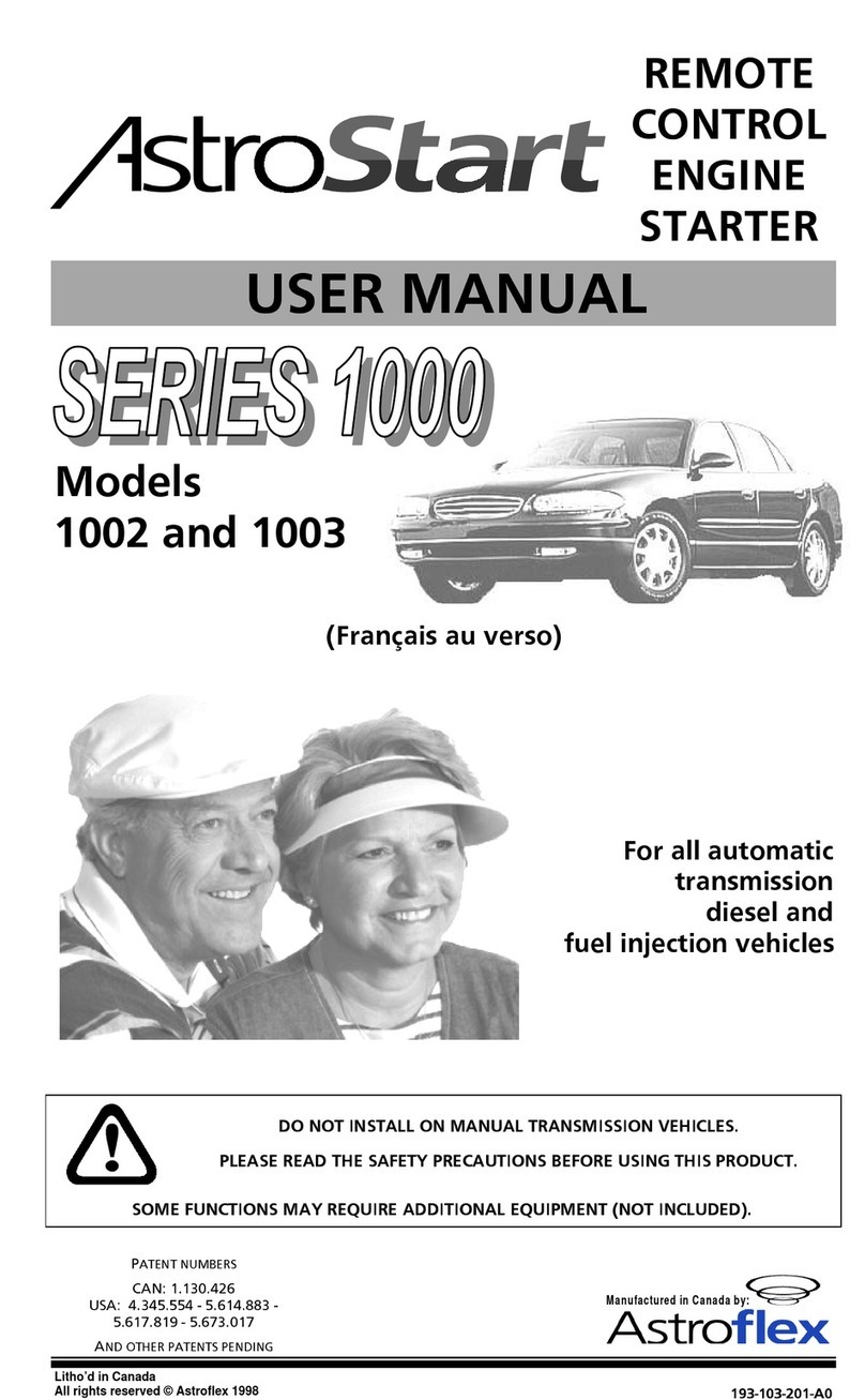 AstroStart 1002 user manual