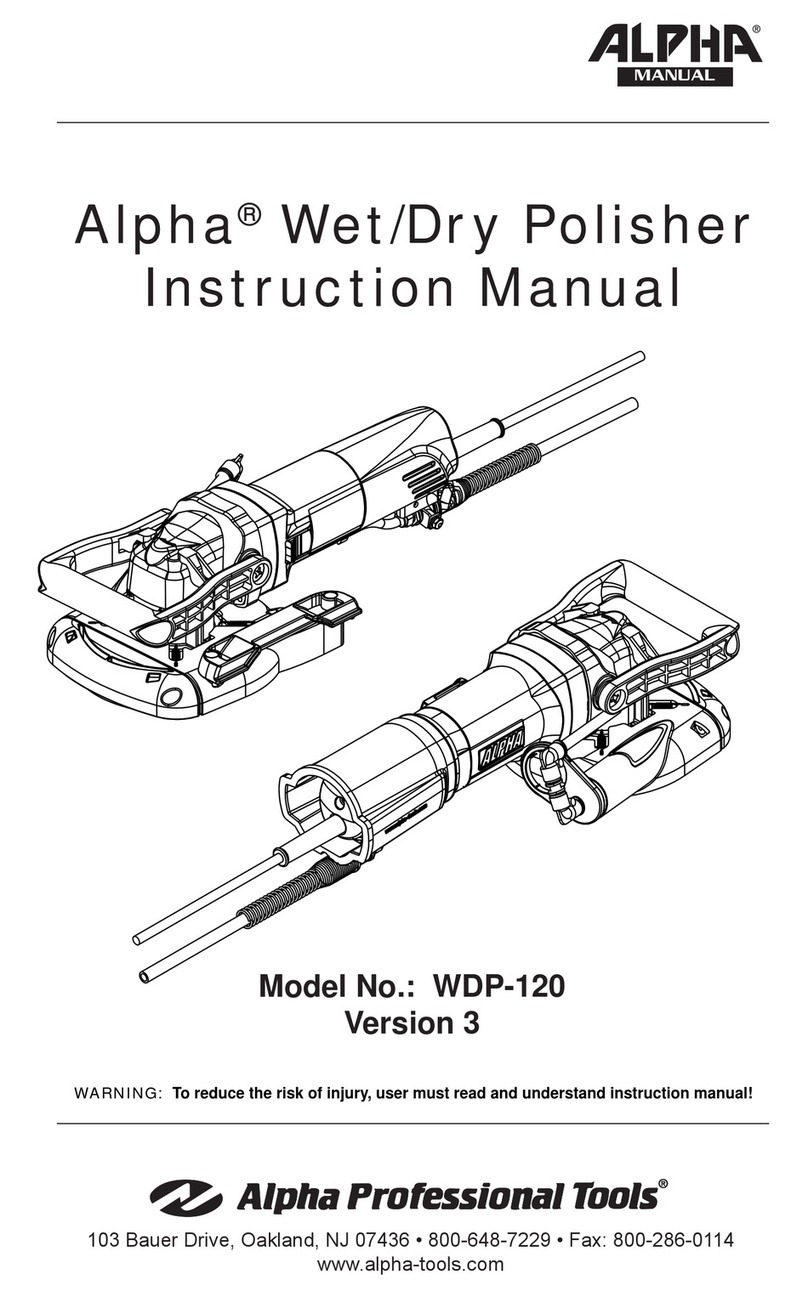 Alpha WDP-120 instruction manual
