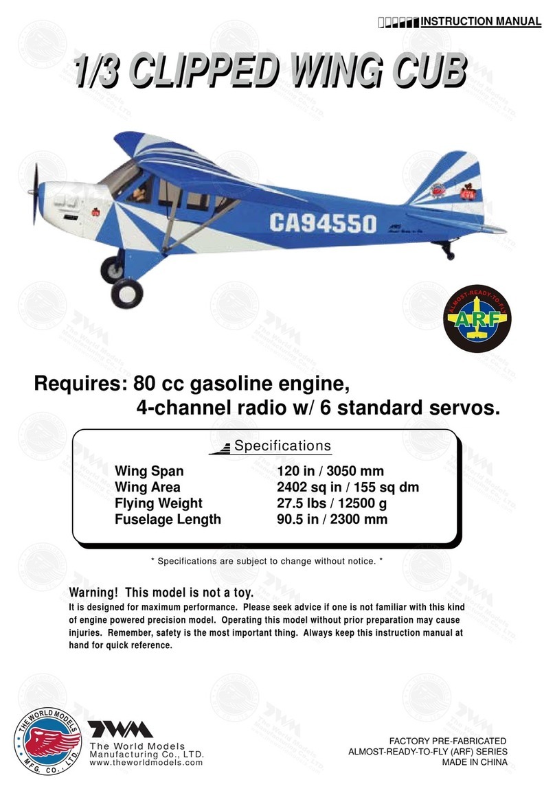 THE WORLD MODELS 1/3 Clipped Wing Cub User manual