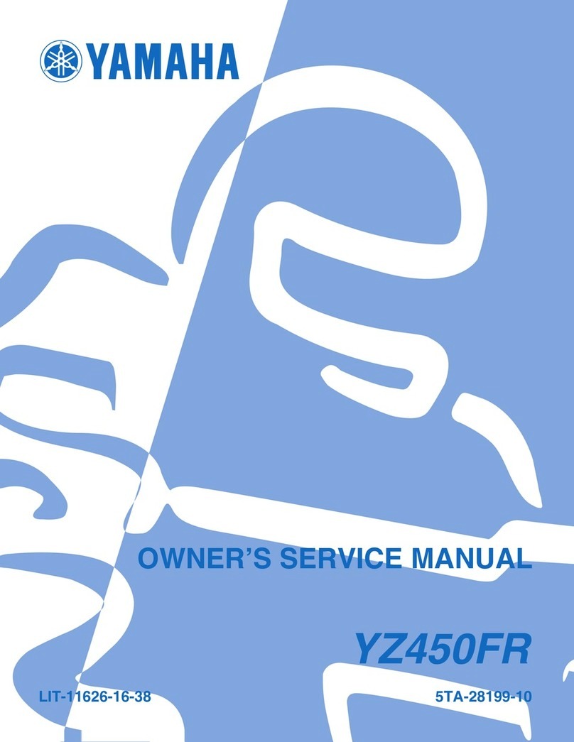 Yamaha 2003 YZ450FR Owner's service manual