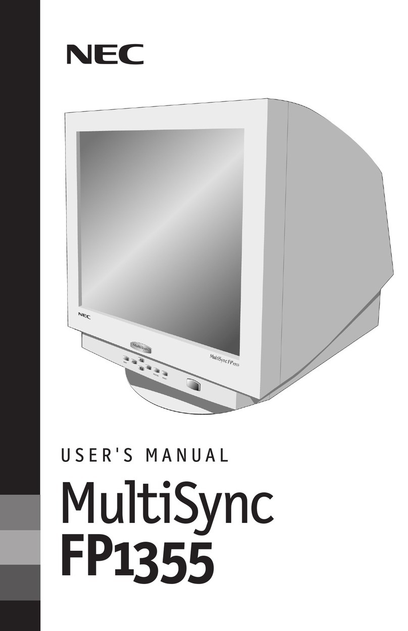 NEC MultiSync FP1355  FP1355 FP1355 User manual