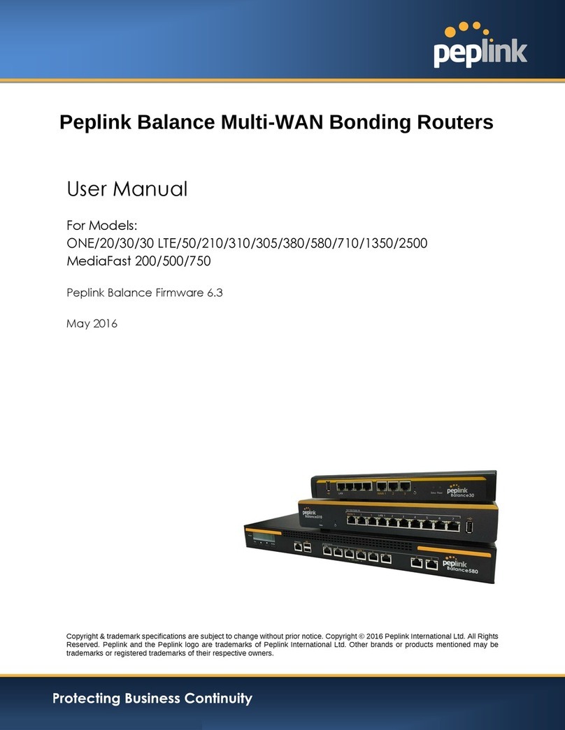 peplink 20 User manual peplink 20 User manual