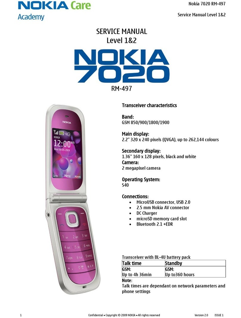Nokia 7020 User manual