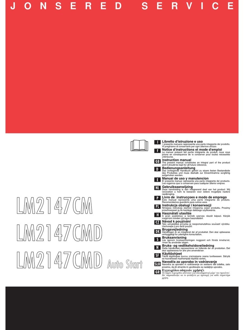 Electrolux LM2147CM instruction manual