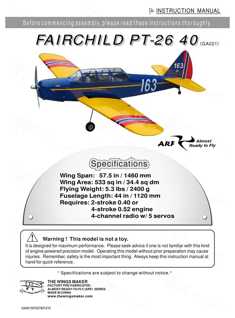 The Wings Maker FAIRCHILD PT-26 40 User manual