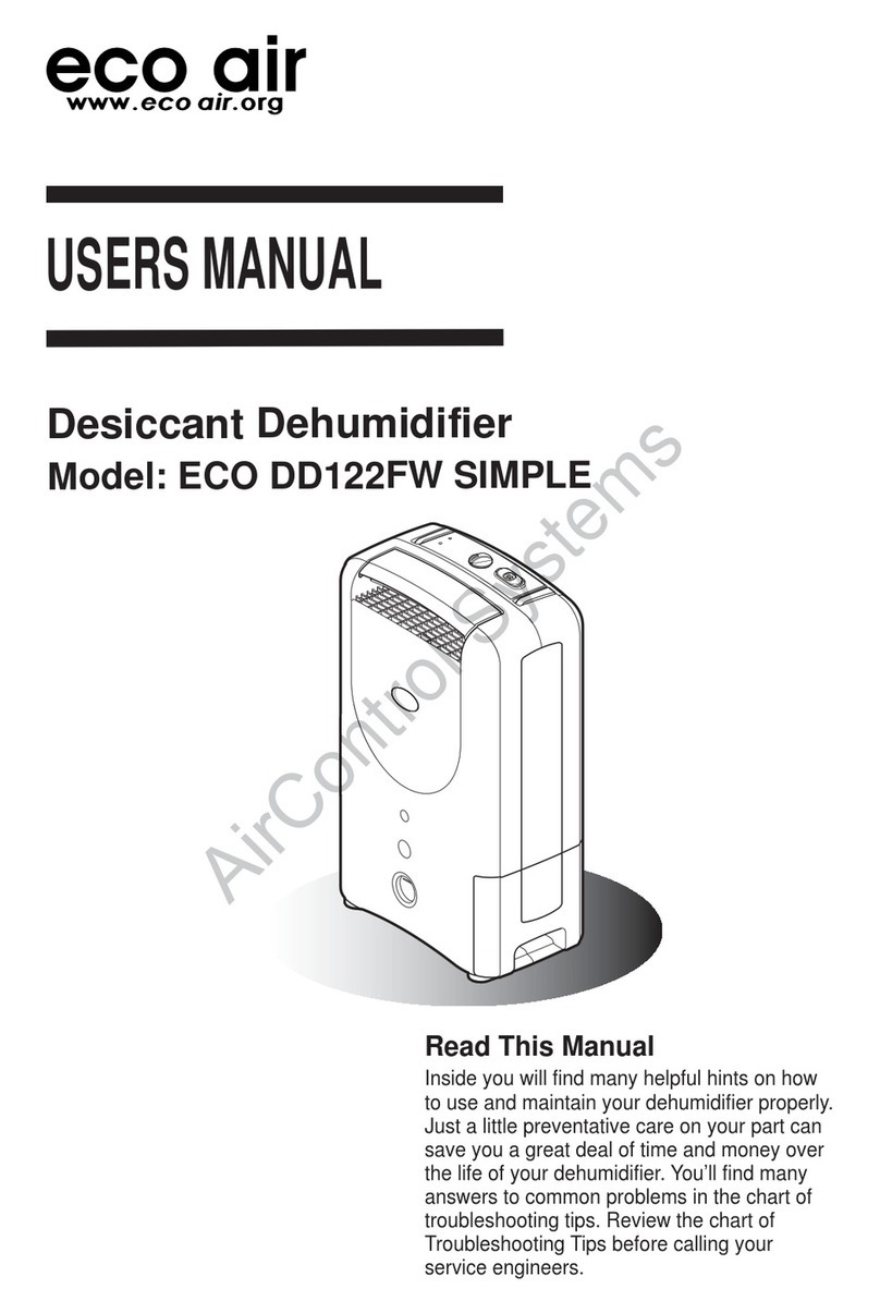 Ecoair ECO DD122FW SIMPLE user manual