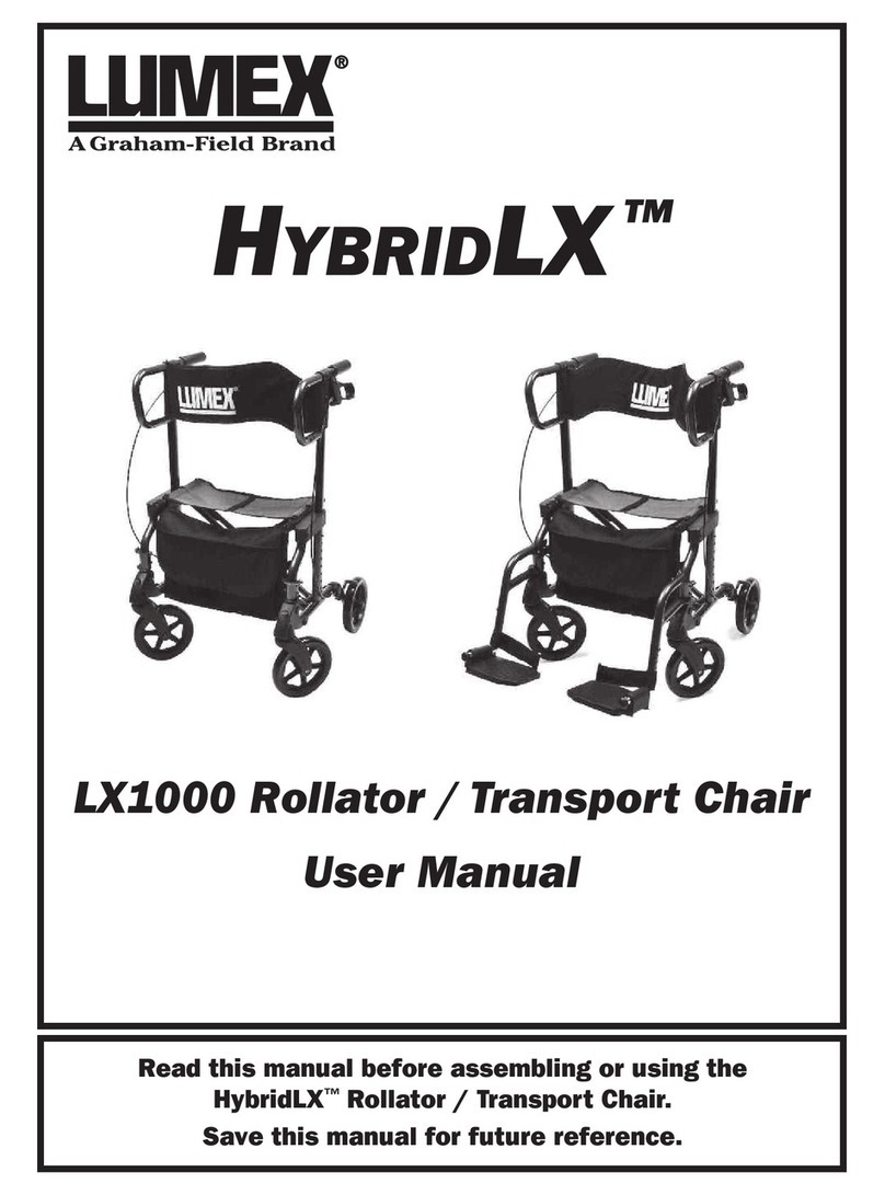 Lumex HYBRID LX LX1000 Rollator User manual Lumex HYBRID LX LX1000 Rollator User manual