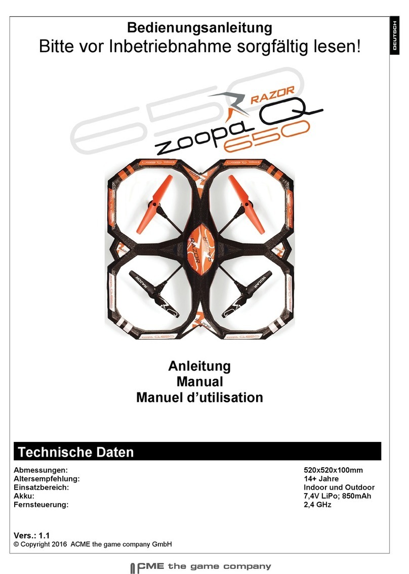 ACME zoopa q 650 razor User manual