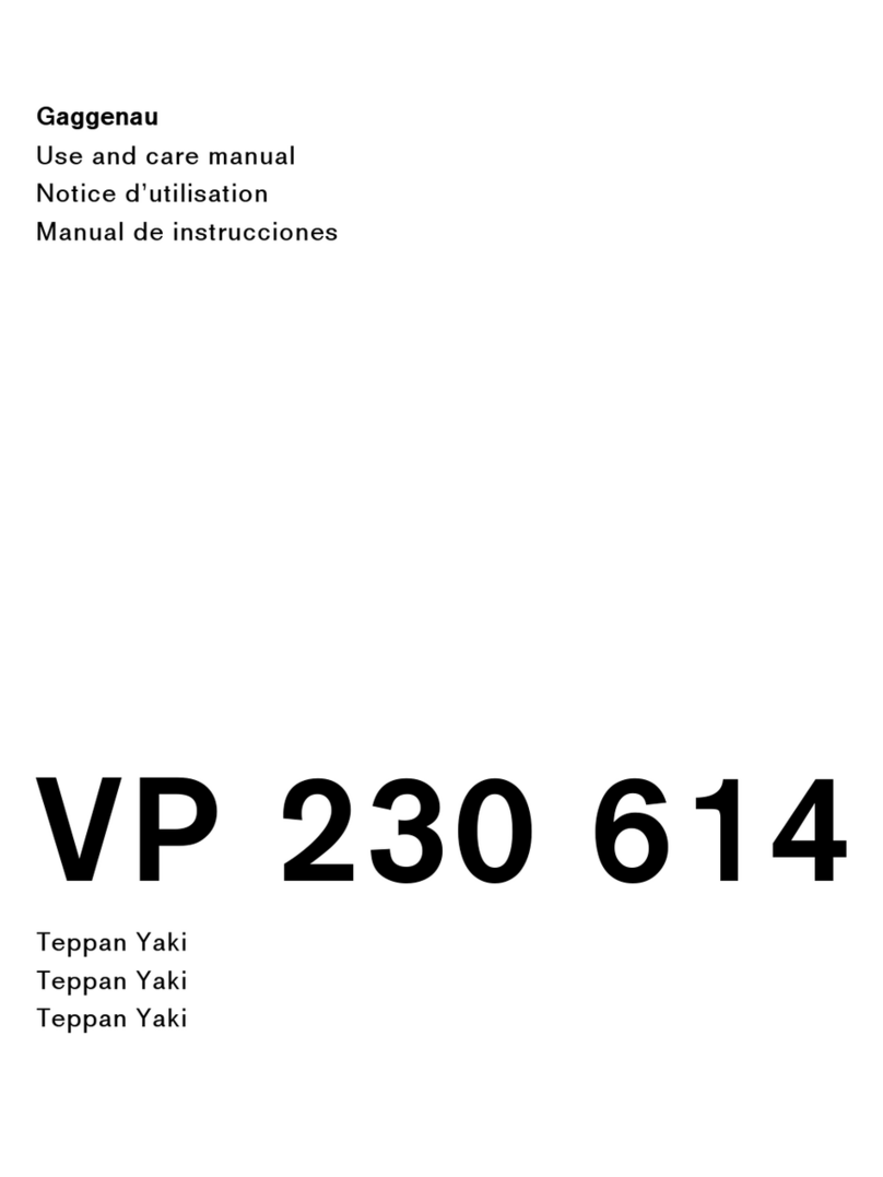 Gaggenau VP 230 614 use and care manual