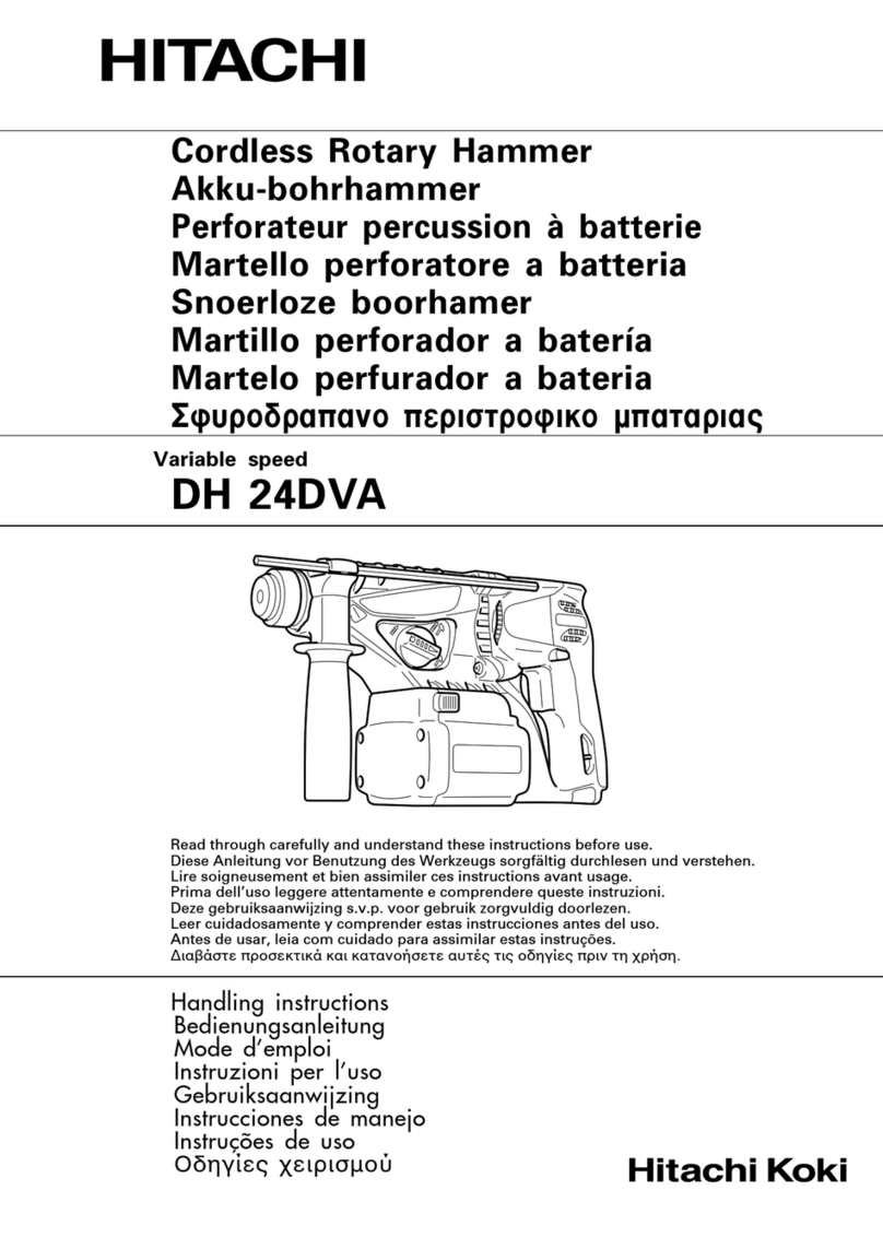 Hitachi DH 24DVA Handling instructions
