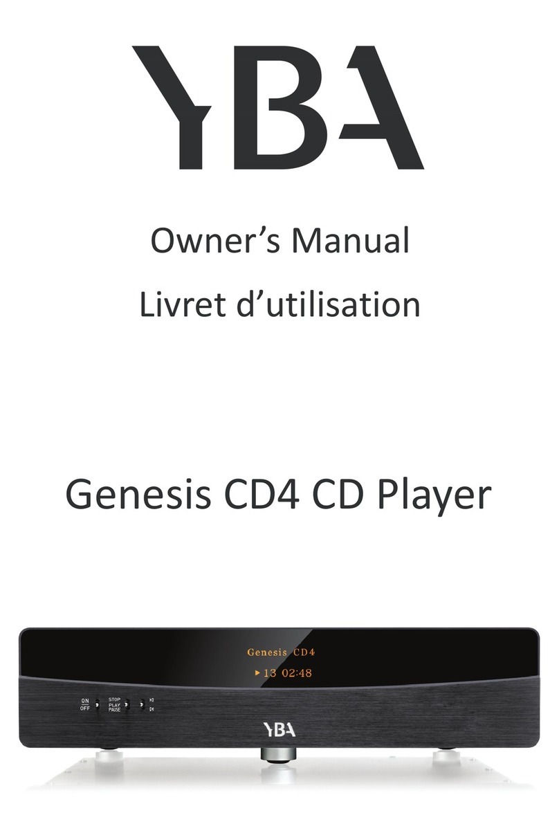YBA DESIGN Genesis CD4 owner's manual