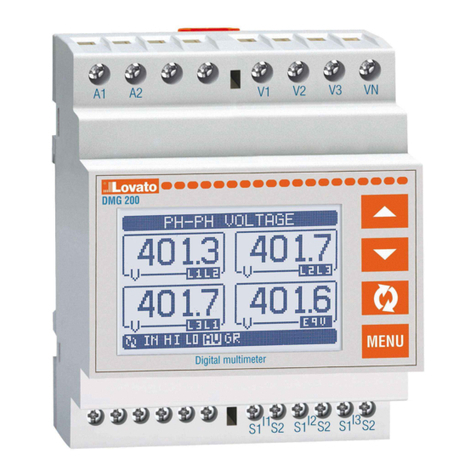 LOVATO ELECTRIC DMG200 instruction manual