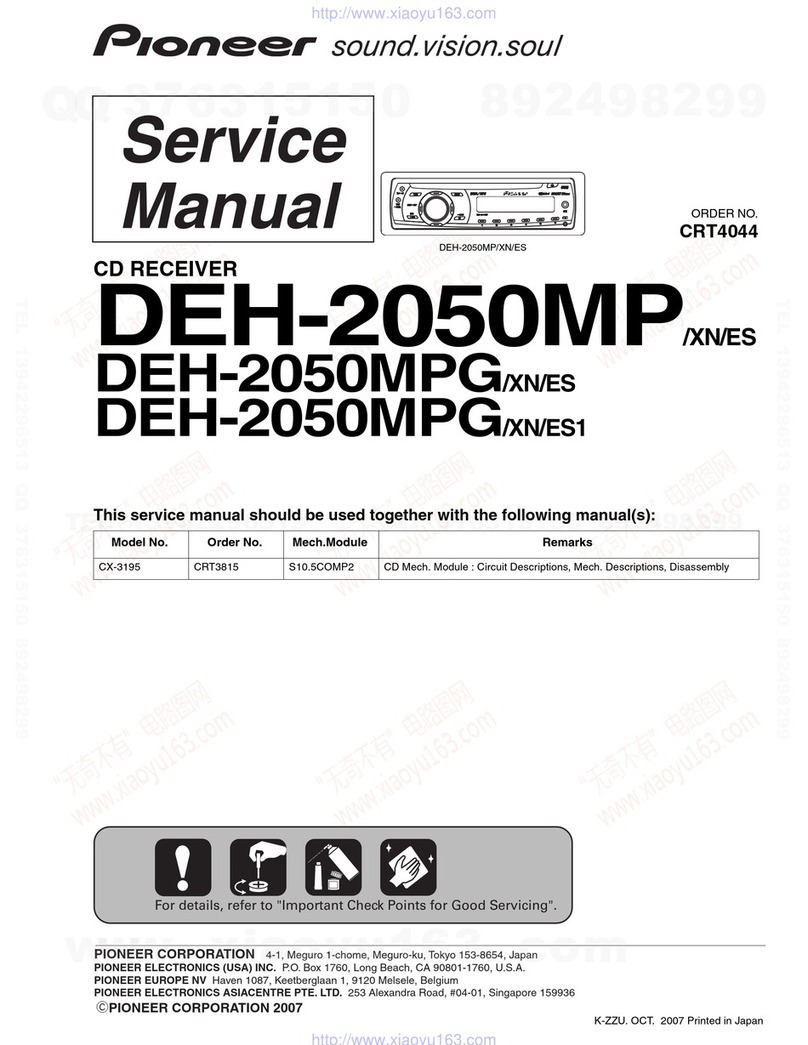 Pioneer DEH-2050MP/XN/ES User manual