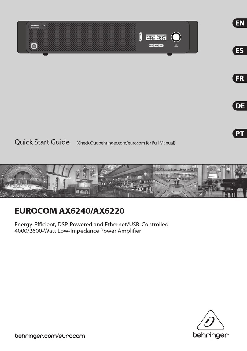 Behringer EUROCOM AX6220 User manual