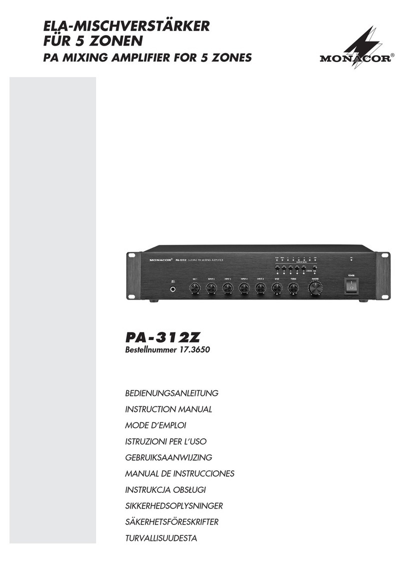 Monacor PA-312Z instruction manual