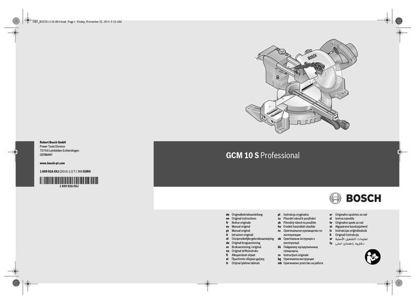 Bosch GCM 10 PROFESSIONAL Original instructions
