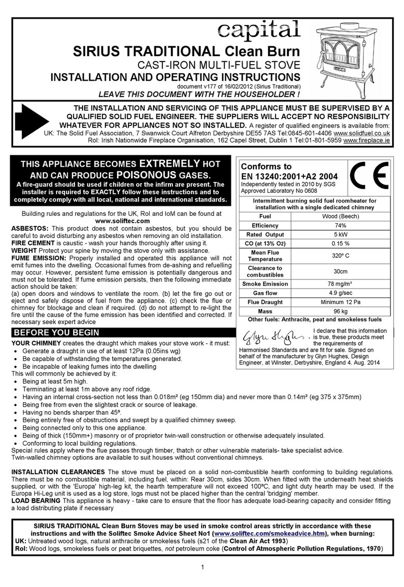 Capital SIRIUS TRADITIONAL User manual