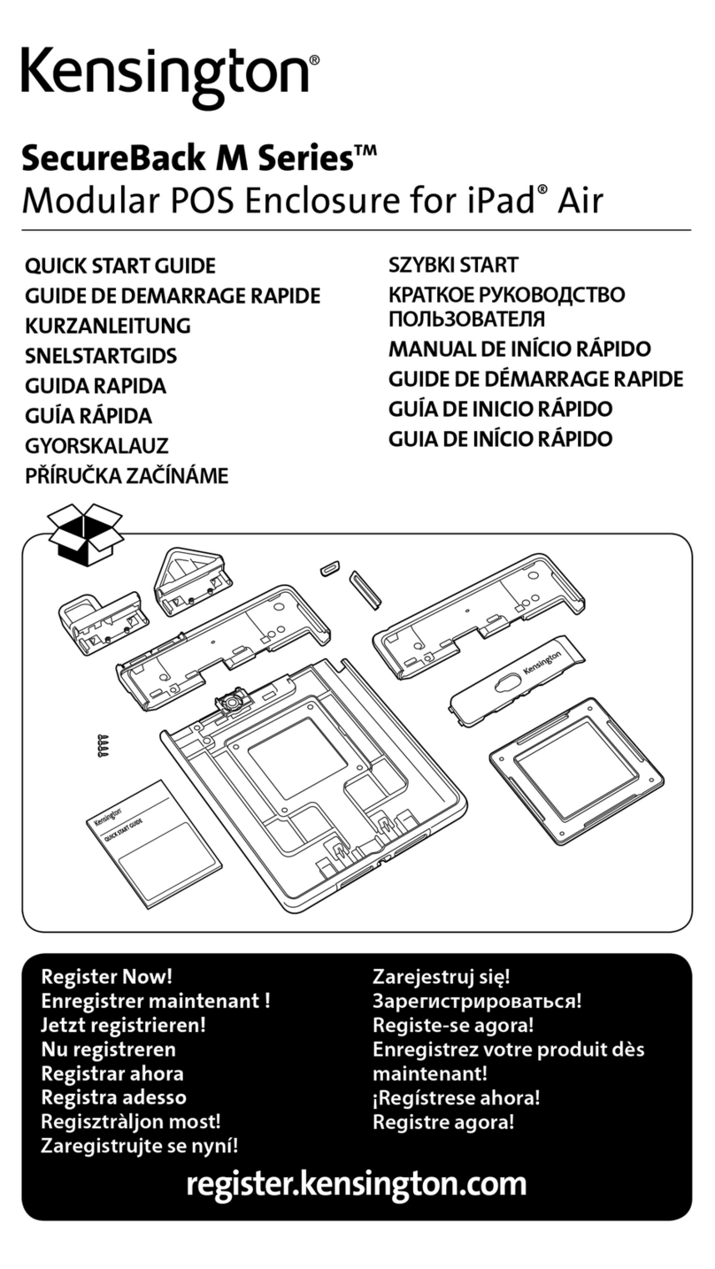Kensington SecureBack M Series quick start guide