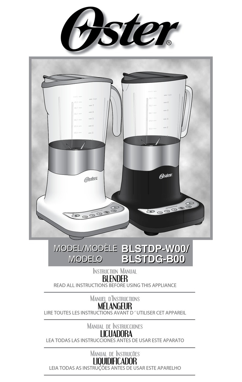 Oster BLSTDP-W00 User manual Oster BLSTDP-W00 User manual