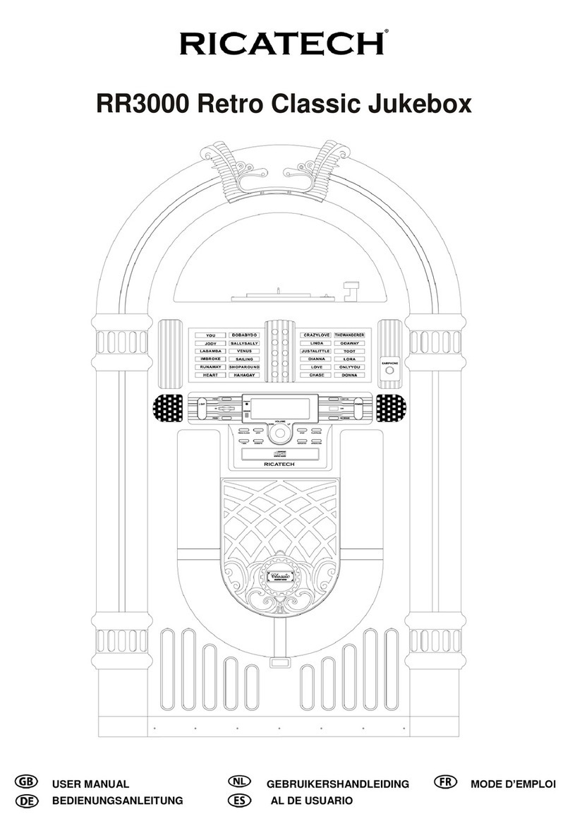 Ricatech RR3000 Retro Classic User manual