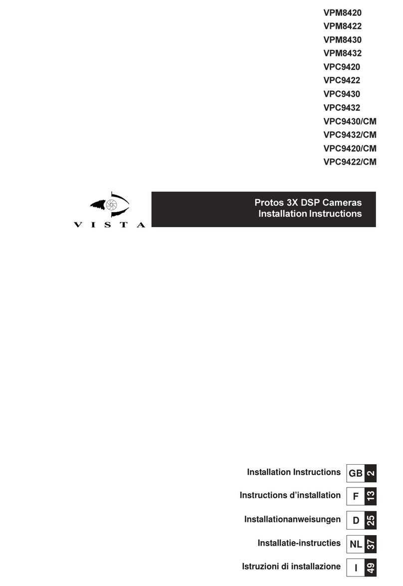 Vista VPM8420 installation instructions