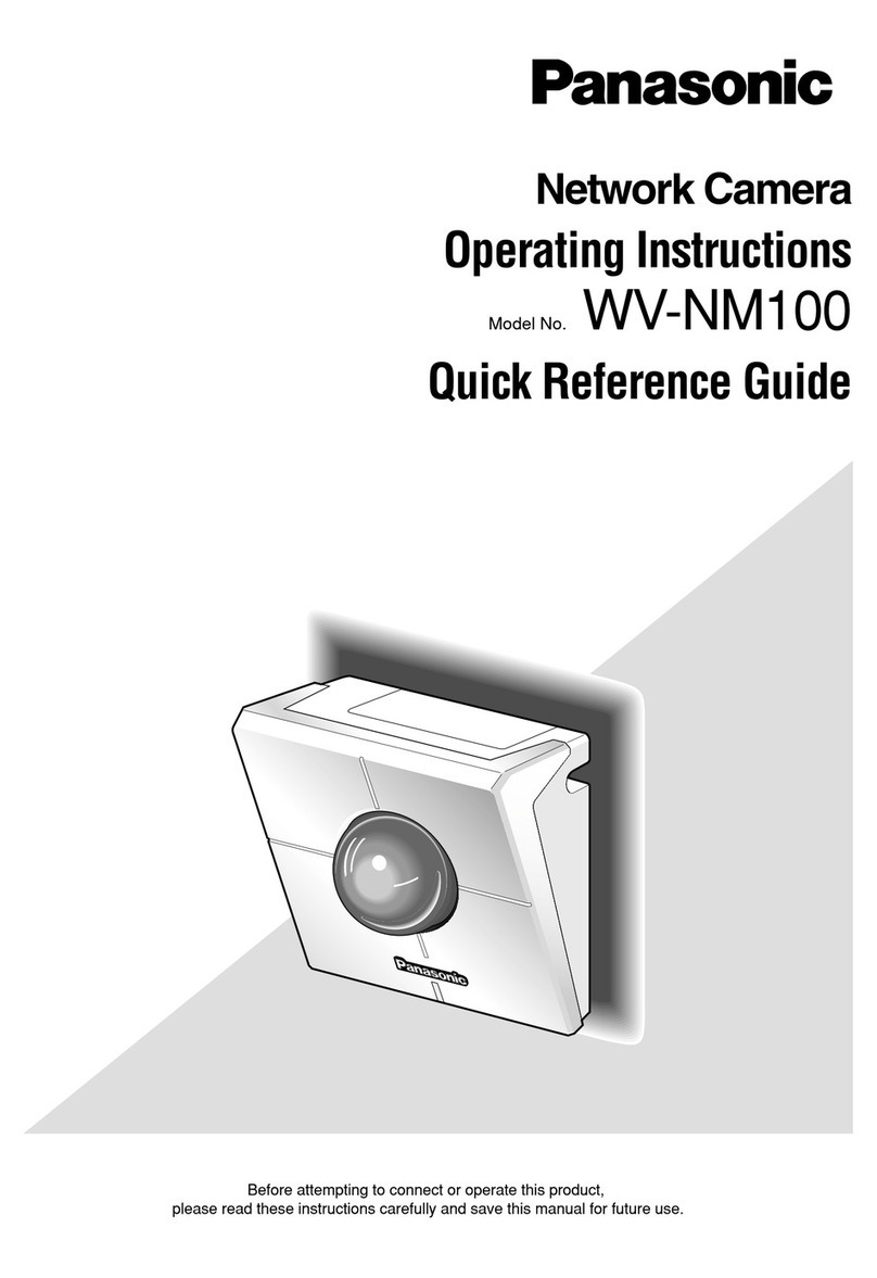 Panasonic WVNM100 - NETWORK COLOR CAMERA User manual Panasonic WVNM100 - NETWORK COLOR CAMERA User manual