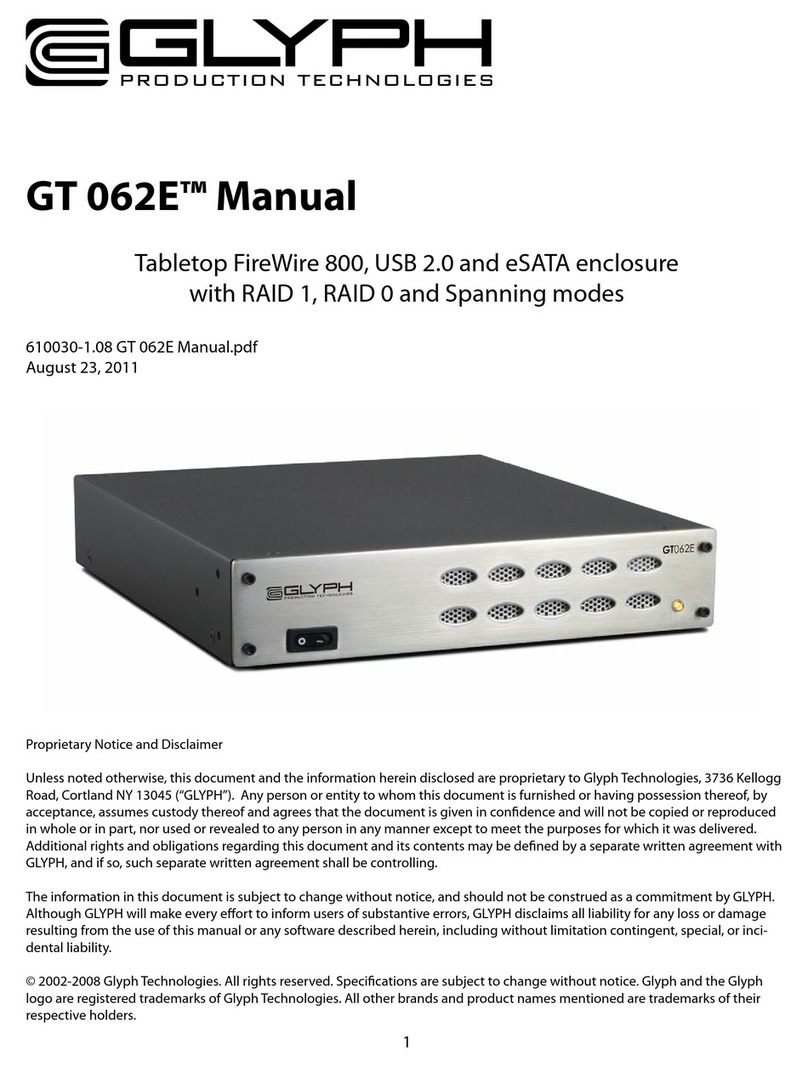 Glyph GT 062E User manual