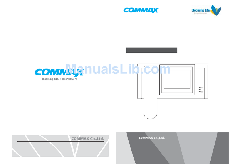 Commax CAV-51M User manual Commax CAV-51M User manual
