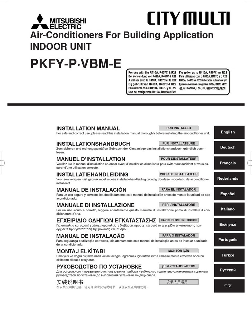 Mitsubishi Electric PKFY-P VBM-E User manual