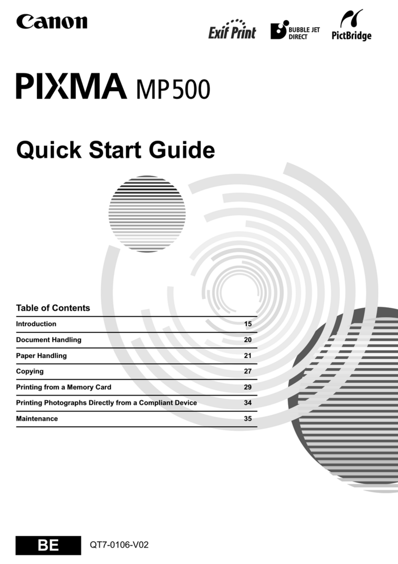 Canon PIXMA MP500 User manual