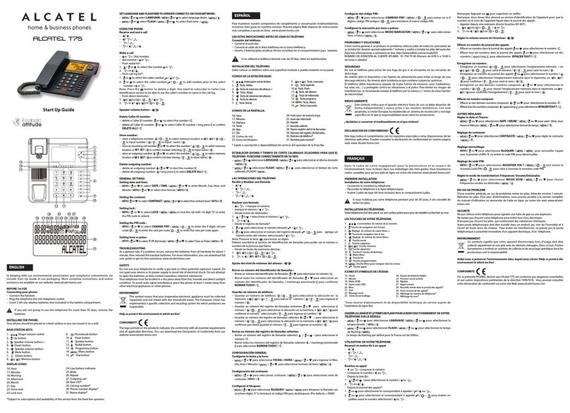 Alcatel T75 User guide