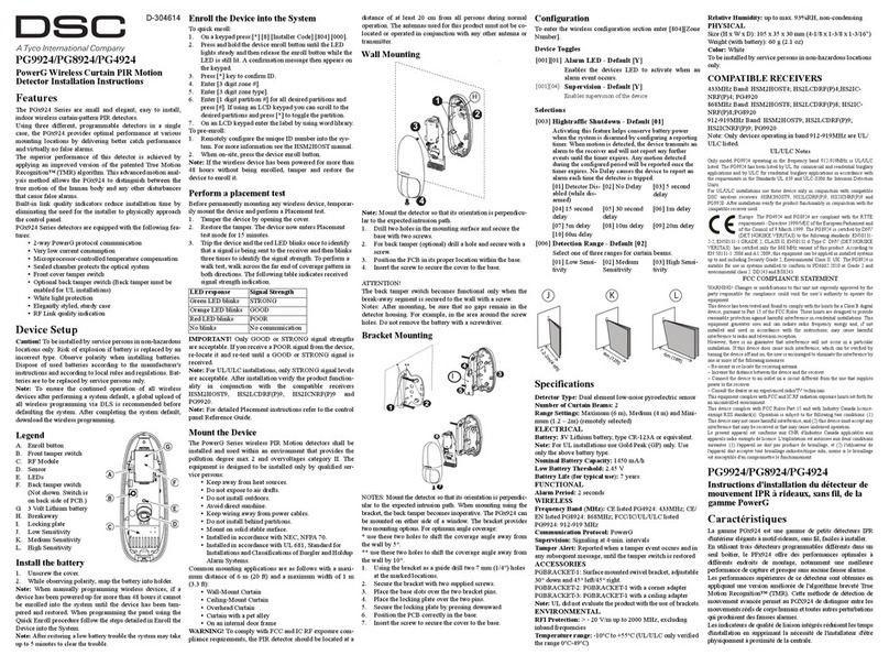 DSC PG9924 User manual