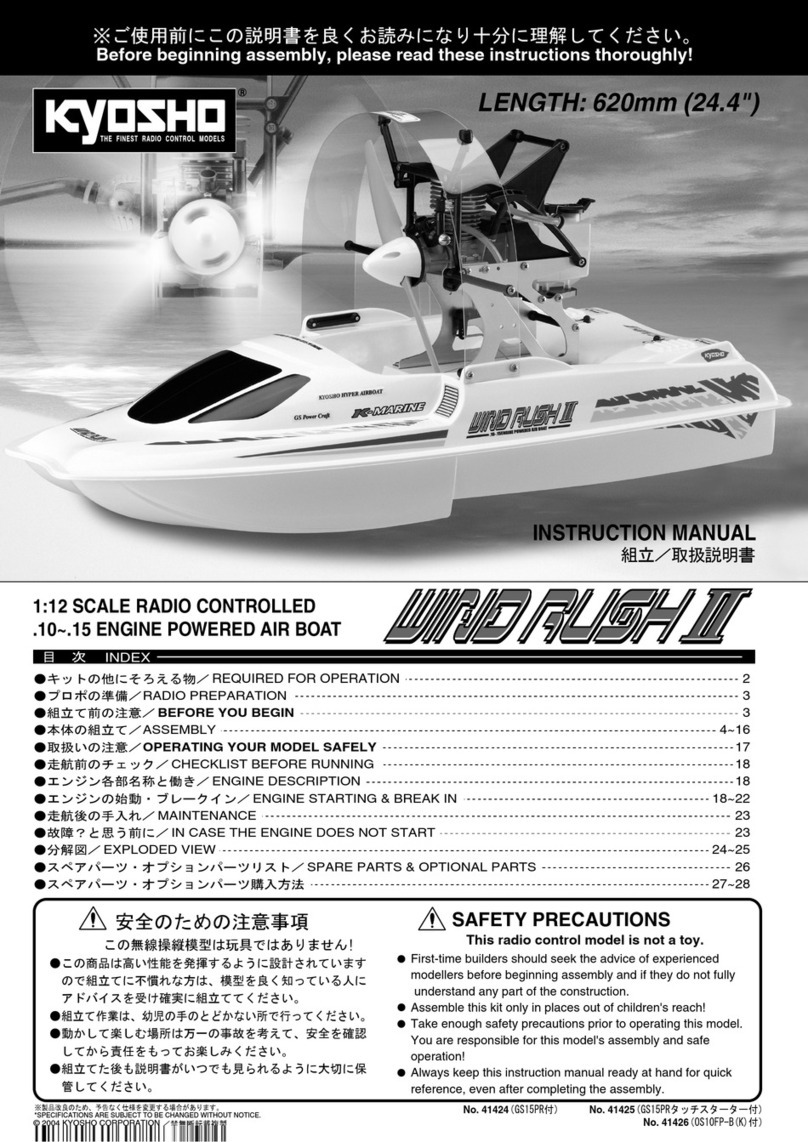 Kyosho wind rush ii User manual Kyosho wind rush ii User manual