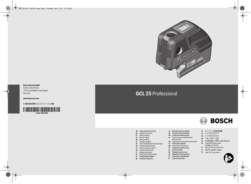 Bosch GCL 25 Professional Original instructions
