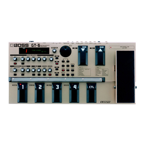 Roland Boss GT-6 Operating and maintenance manual