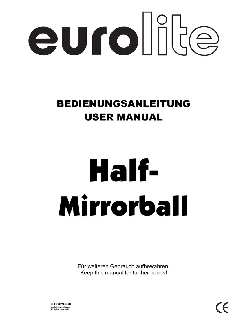 EuroLite Half-Mirrorball User manual