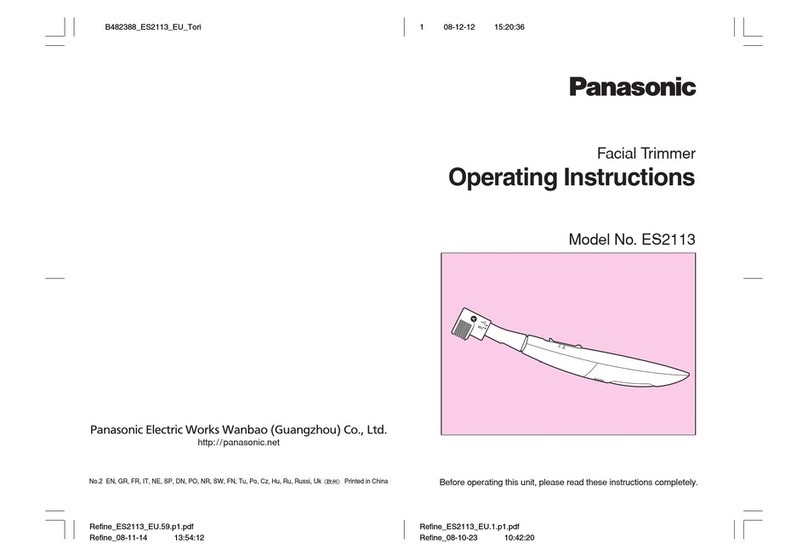 Panasonic ES-2113 operating instructions