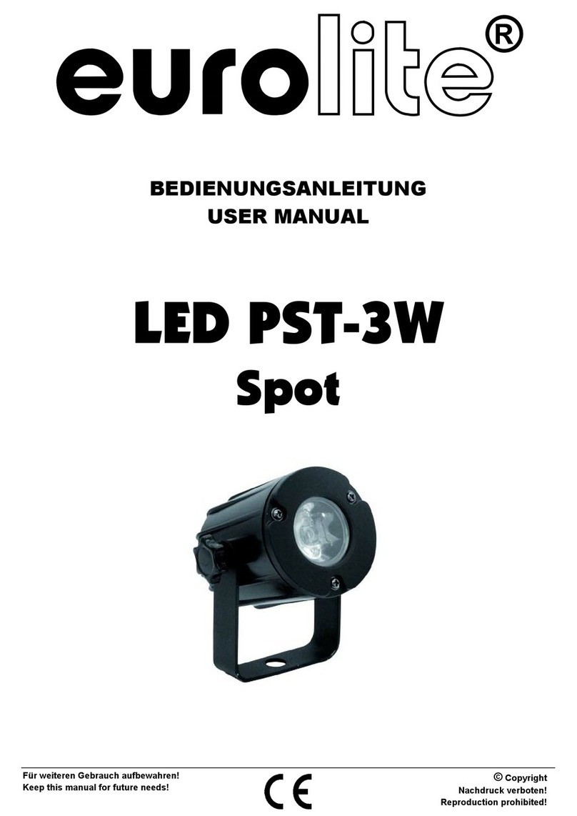 EuroLite LED PST-3W user manual