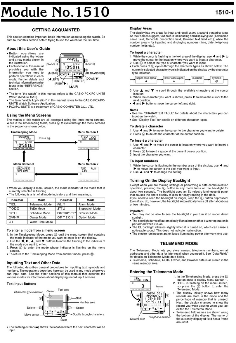 Casio 1510 User manual Casio 1510 User manual
