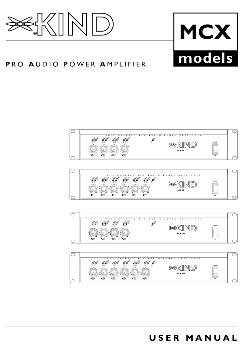 Kind MCX 84 User manual
