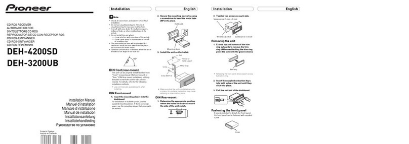 Pioneer DEH-4200SD User manual