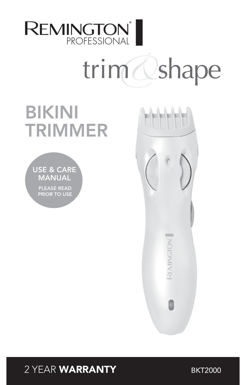 Remington Trim & Shape BKT-2000 Use & care manual