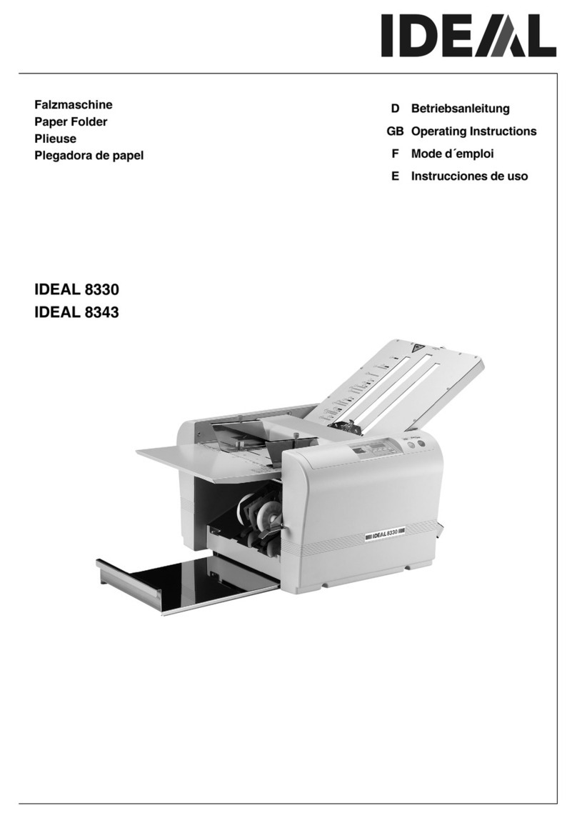 IDEAL 8330 operating instructions