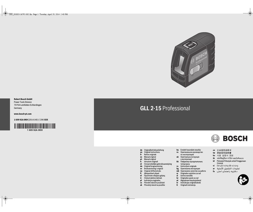 Bosch GLL 2-15 Original instructions