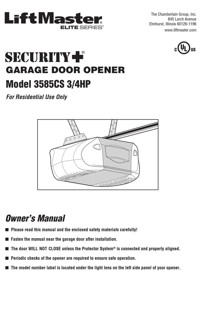 Chamberlain Elite 3585CS owner's manual