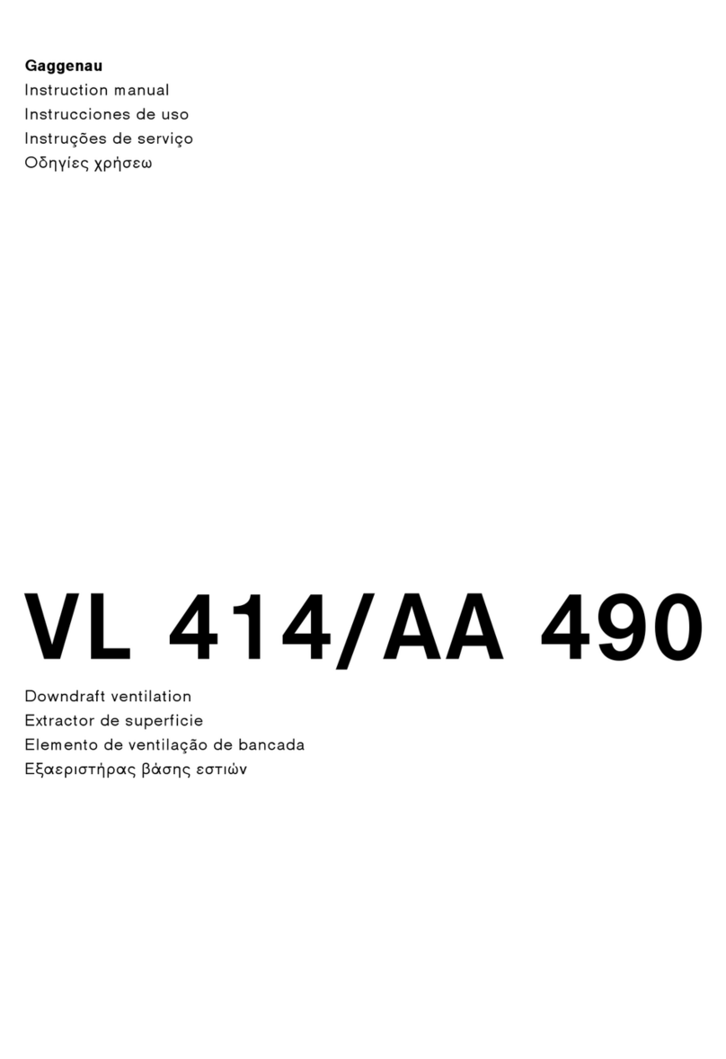 Gaggenaunau VL 414 instruction manual