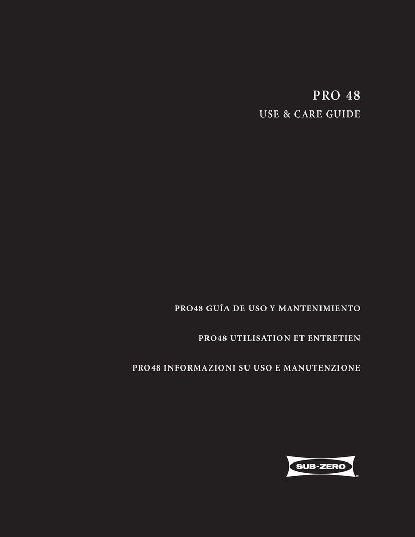Sub-Zero ICB648PRO Use & care guide