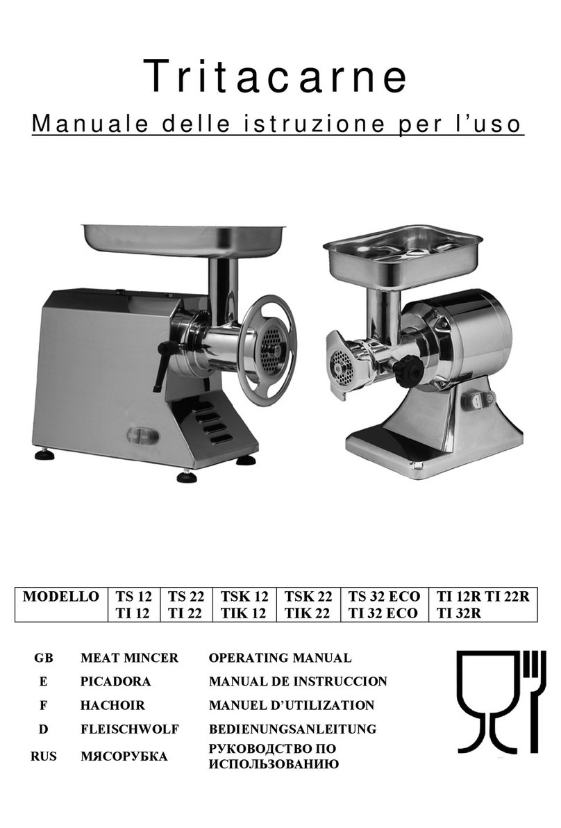 Tritacarne TS 12 operating manual